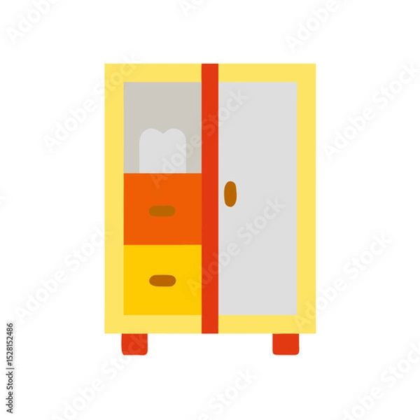 Obraz wardrobe colored shape icon