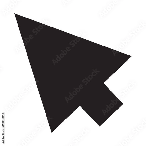 Fototapeta cursor arrow icon, computer mouse cursor arrow vector icon, flat design best vector cursor arrow illustration 