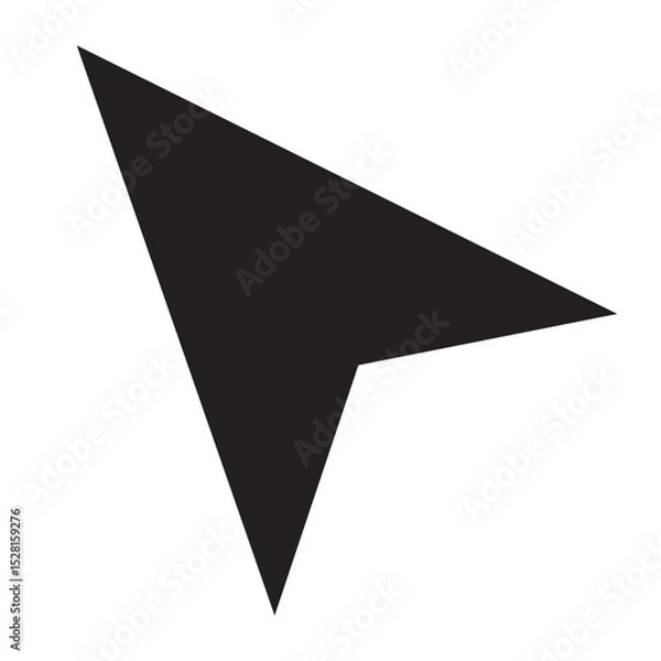 Fototapeta cursor arrow icon, computer mouse cursor arrow vector icon, flat design best vector cursor arrow illustration 