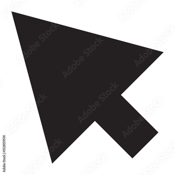 Fototapeta cursor arrow icon, computer mouse cursor arrow vector icon, flat design best vector cursor arrow illustration 
