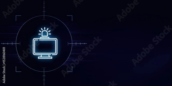 Obraz Stay vigilant and safeguard your digital world against cyber threats