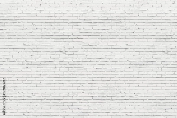 Obraz Texture of a white brick wall vector illustration	