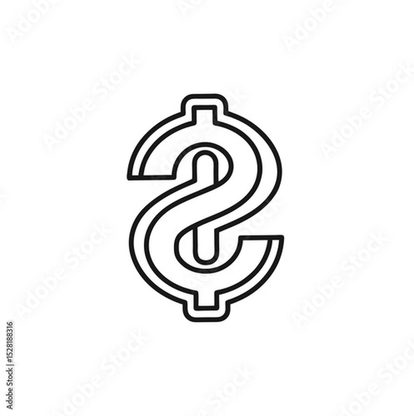 Obraz Clean Dollar-Sign Emblem, White on Deep Slate Blue”

“Flat Graphic Currency Symbol on Soft Background”