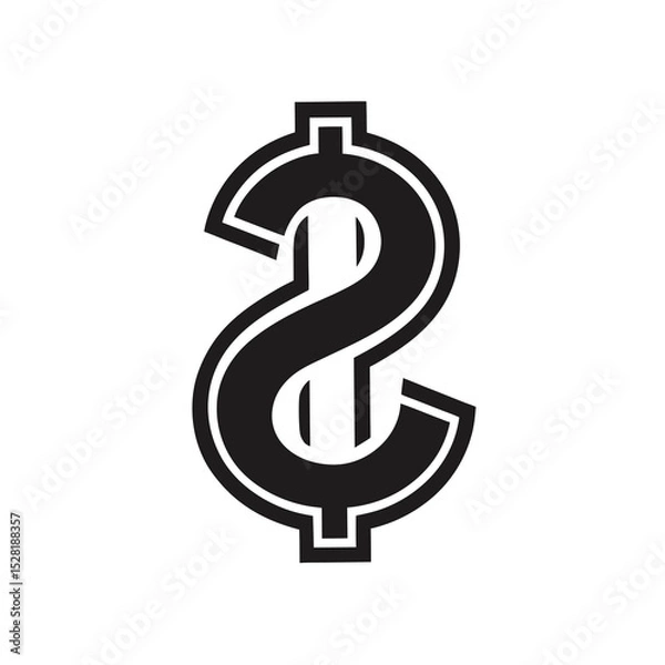 Obraz Clean Dollar-Sign Emblem, White on Deep Slate Blue”

“Flat Graphic Currency Symbol on Soft Background”