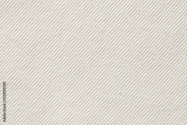 Fototapeta White cotton twill fabric texture as background	