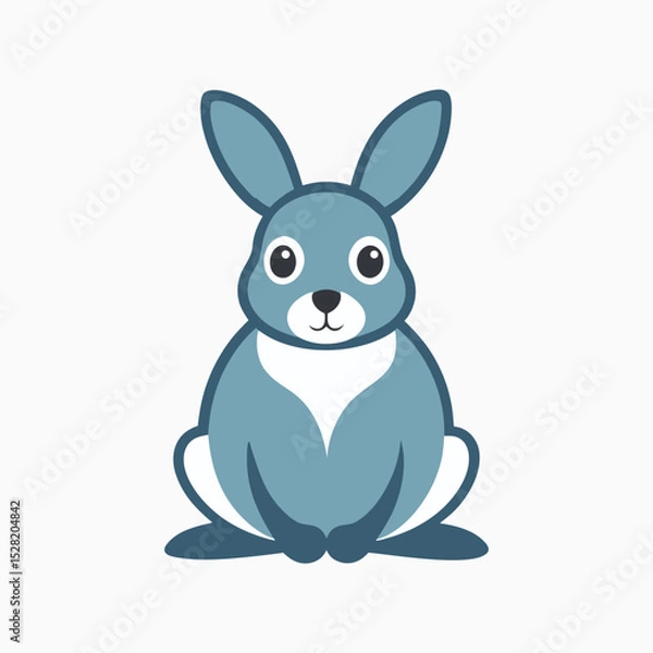 Fototapeta sitting-rabbit-icon-on-a-white-background.eps