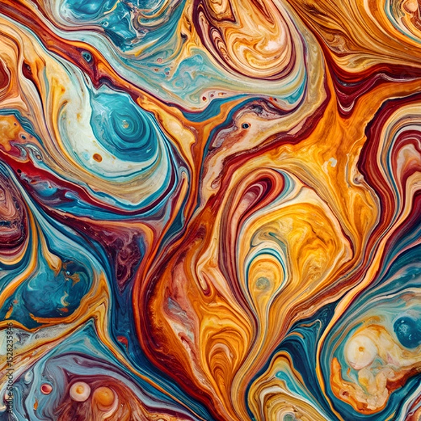 Obraz Vibrant abstract swirl design.