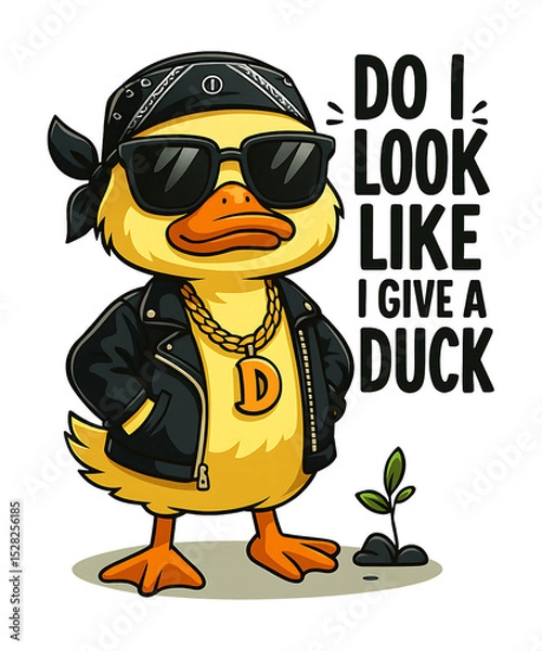 Fototapeta Do i look like i give a duck