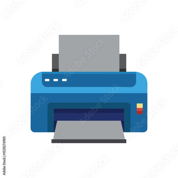 Obraz A colorful printer vector art illustration