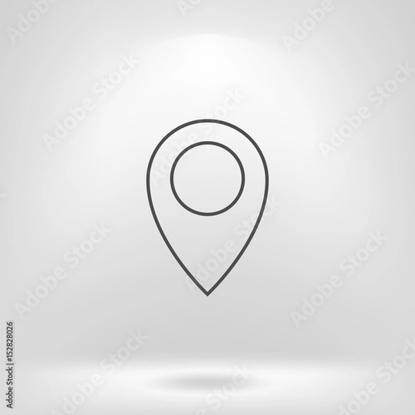 Fototapeta Map pointer icon