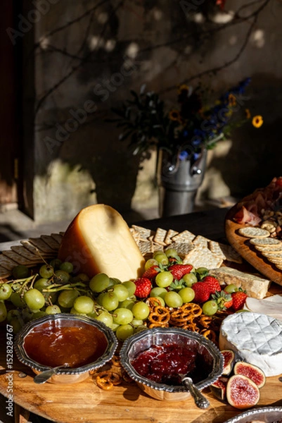 Fototapeta christmas table setting