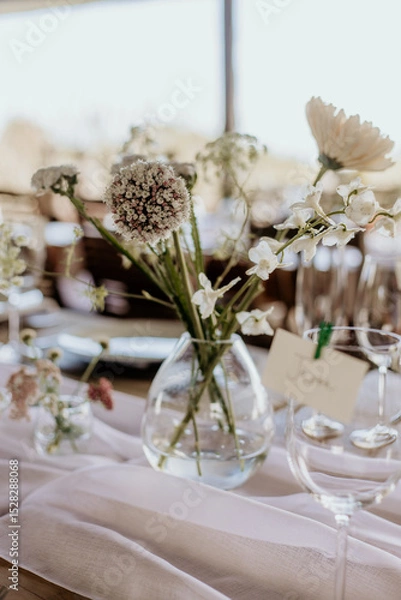Fototapeta wedding table setting