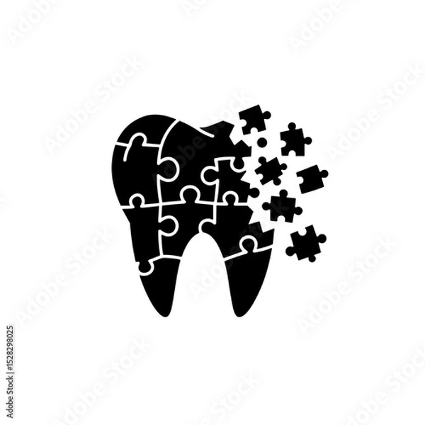 Fototapeta Tooth Award Icon for Pediatric Dental Achievement and Smile Champion Concept