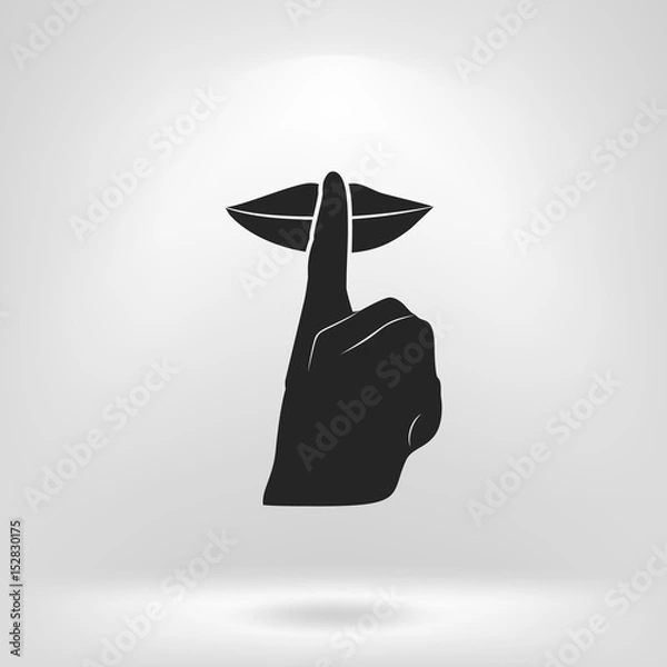 Obraz Keep quiet sign