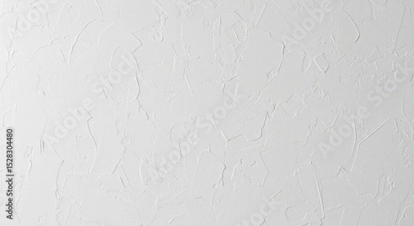 Obraz White Textured Wall Background - High-resolution of a white textured wall, perfect for backgrounds or design projects. Clean, simple, and versatile