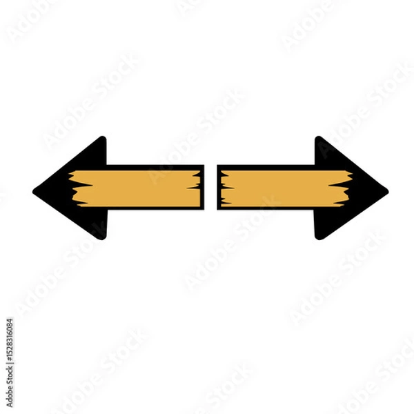 Fototapeta Abstract minimalist design featuring two distressed golden horizontal segments