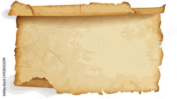 Fototapeta Professional Sheet of Paper Vector Illustration for Design Projects