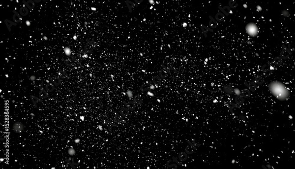 Obraz Falling Snow with Night Sky.