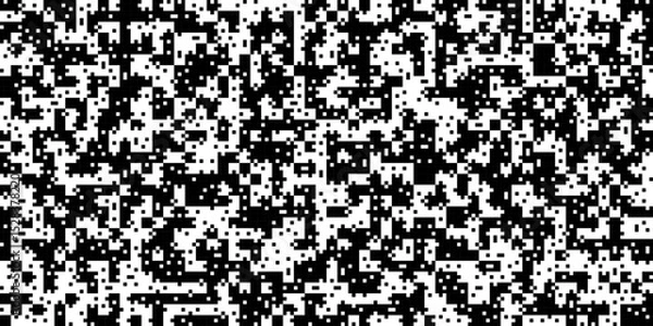 Fototapeta Pixel abstract mosaic design texture for a monochromatic abstract background vector illustration.