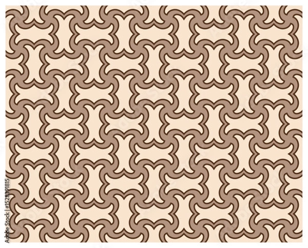 Fototapeta Decorative background seamless vector pattern. Architectural backdrop and textile surface pattern designs series