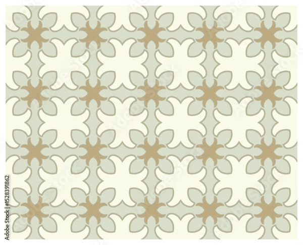 Fototapeta Decorative background seamless vector pattern. Architectural backdrop and textile surface pattern designs series