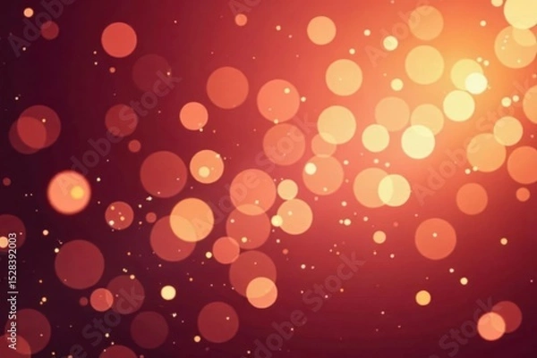 Fototapeta Rose gold bokeh, swirling abstract festive pattern , gold, background
