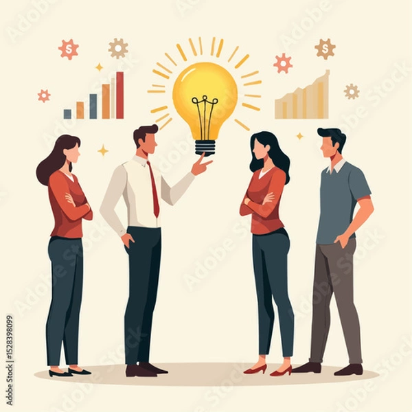 Obraz business team with idea