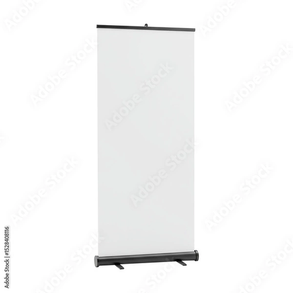 Obraz Portable Roll Up Banner Stand Easy Setup, Professional Display for Events and Presentations