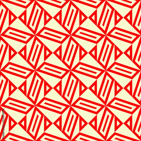 Fototapeta Geometrical ornament. Triangle,line shapes pattern. Abstract backdrop. Triangles, lines wallpaper. Geometric background. Ethnic motif. Mosaic ornate. Digital paper. Textile print. Web design. Vector