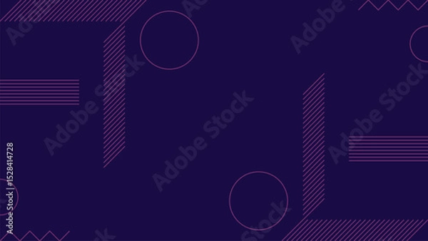 Obraz Editable Abstract Vector Geometric Lines Background