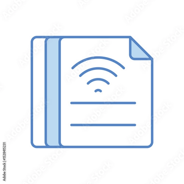Fototapeta Smart Contract Icon vector