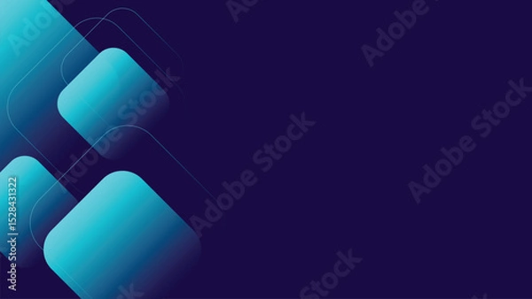 Obraz Playful Abstract Vector Background with Fluid Colors
