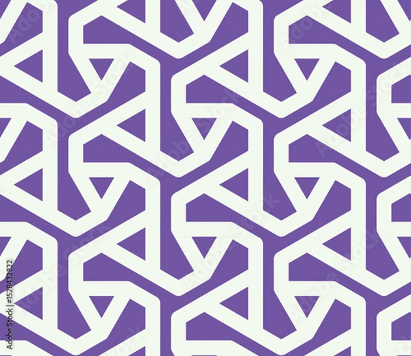 Fototapeta Geometric seamless abstract pattern from lines and triangles -vector eps8