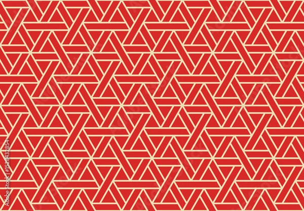 Fototapeta Seamless abstract geometric pattern from lines and triangles -vector eps8