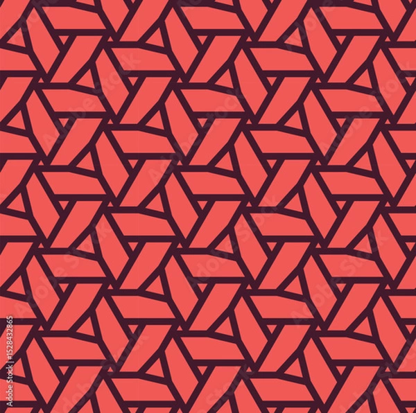 Fototapeta Geometric seamless pattern with lines and triangles -vector eps8