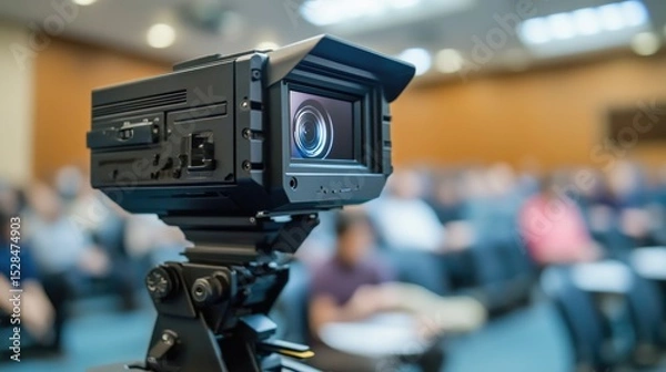 Fototapeta Transformation of projectors from overhead transparencies to compact K laser projectors