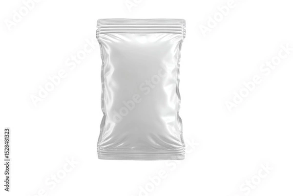 Fototapeta A white bag with a white label