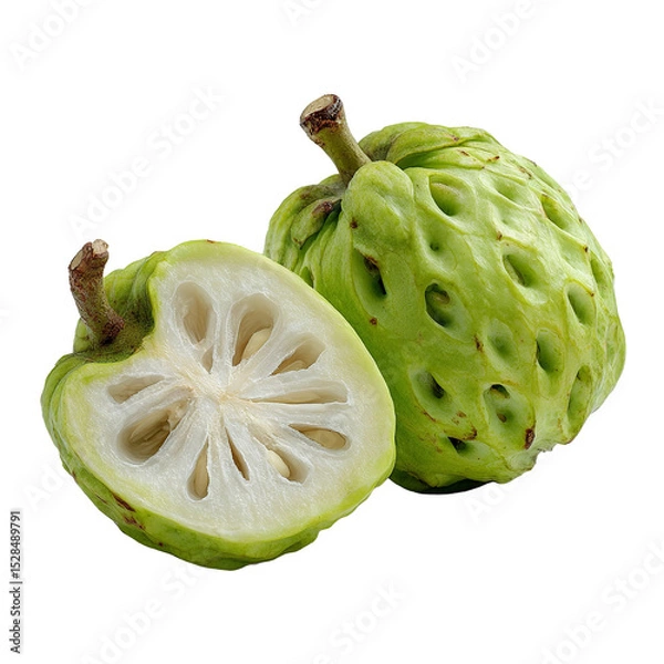 Fototapeta Cherimoya isolated on transparent background