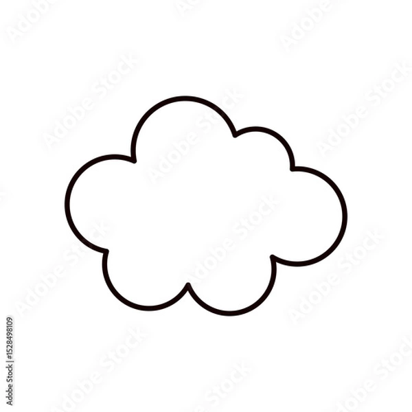 Fototapeta 雲のアイコンイラスト