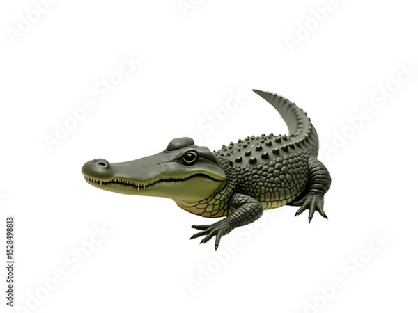 Fototapeta crocodile isolated on white