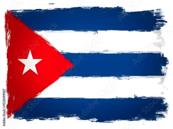 Fototapeta flag of cuba