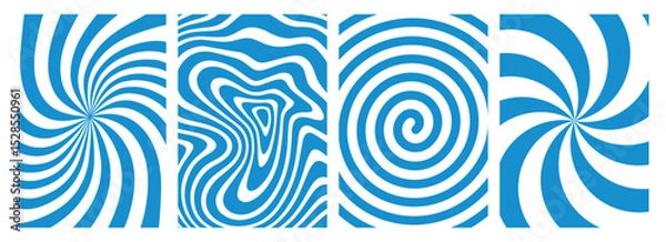 Obraz Milk Swirl Pattern Background. Vector Liquid Splash Texture. Abstract White Wavy Cream. Liquid Milk Spiral.
