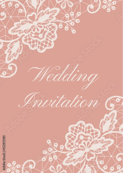 Obraz Wedding card