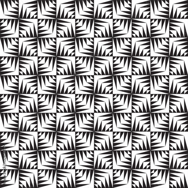 Fototapeta Seamless abstract geometric decorative pattern background