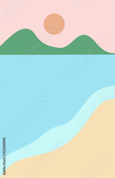 Obraz summer beach background