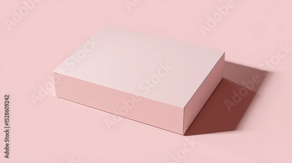 Fototapeta Colorful Product Box Mockup in Soft Pastel Tones