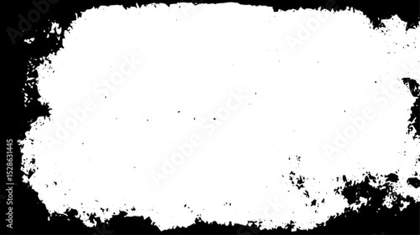 Fototapeta Distressed Grunge Frame with Worn Edges and Grungy Border Texture