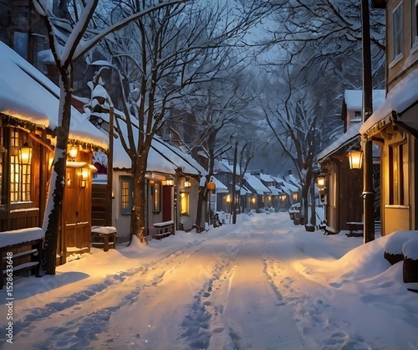 Obraz street in winter