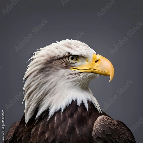 Fototapeta bald American eagle isolated