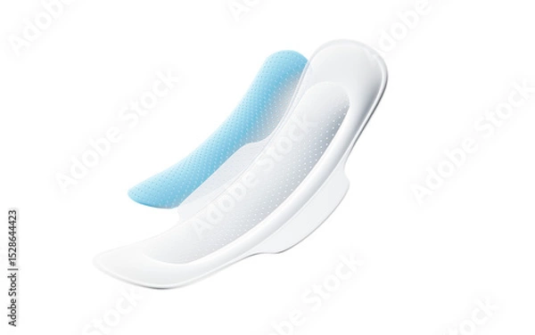 Obraz Menstrual pad advertisement, The concept of light and breathable, soft and breathable and so on, 3d rendering.